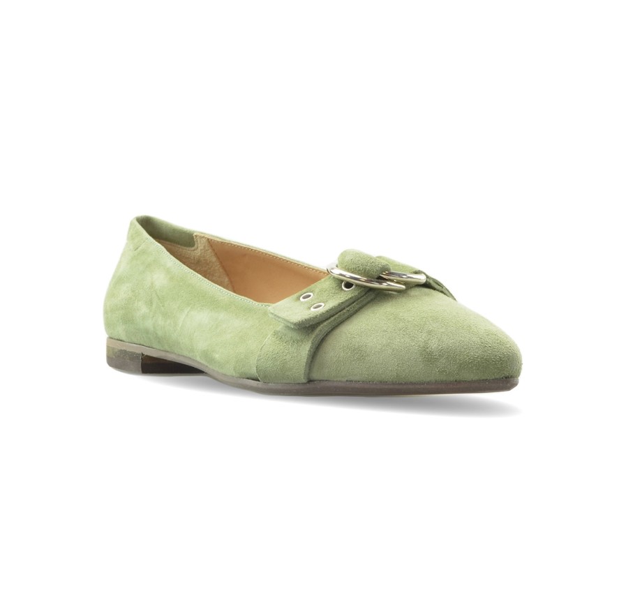 Femme Antonio Moretto | Ballerines Antonio Moretto Femme 181725Ca Camoscio Kiwi