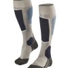 Accessoires Falke | Chaussettes De Ski Falke Sk6 Women Grey Melange