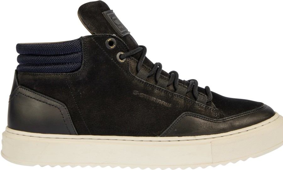 Homme G-Star RAW | Baskets G-Star Raw Men Resistor Mid Bsc Noir