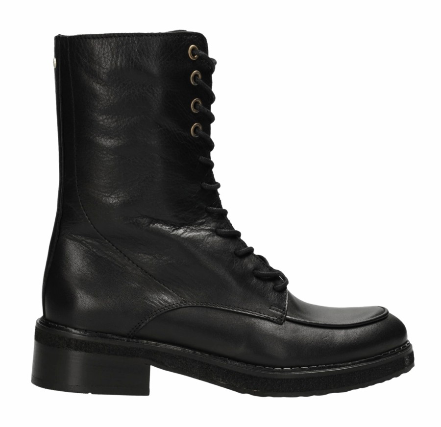 Femme Fred de la Bretoniere | Bottes Fred De La Bretoniere Femme Sira Lace -Up Boot Black