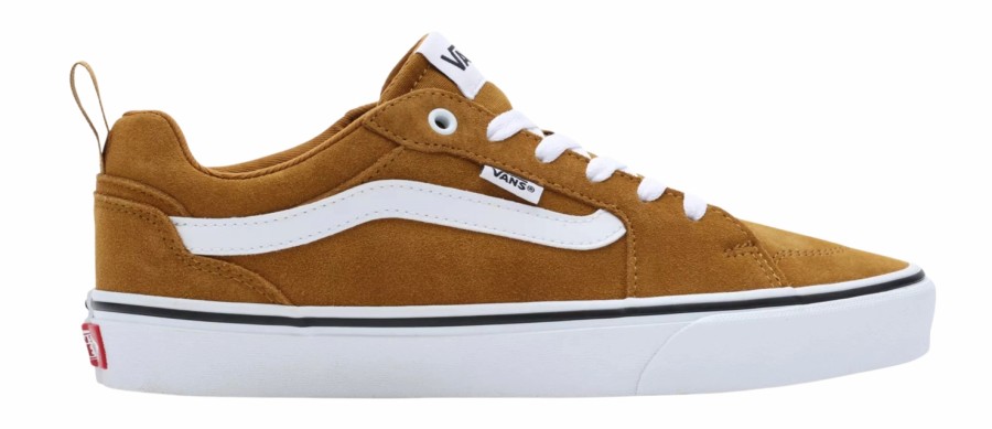 Homme Vans | Baskets Vans Hommes Filmore Suede Golden Brown White