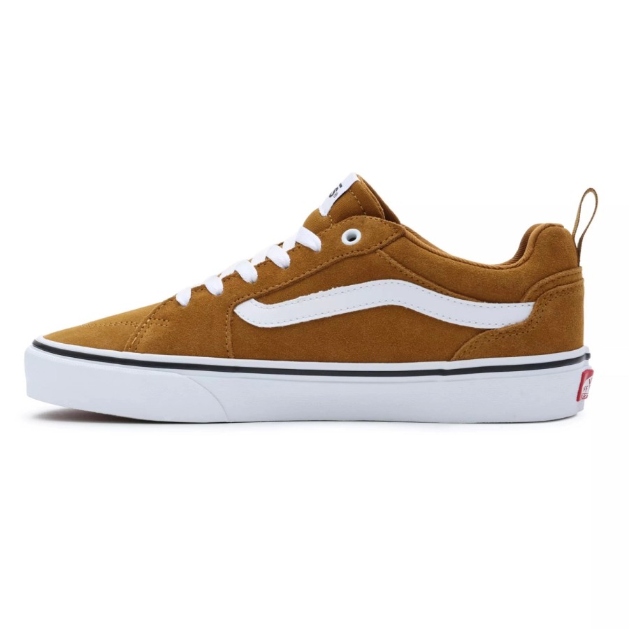 Homme Vans | Baskets Vans Hommes Filmore Suede Golden Brown White