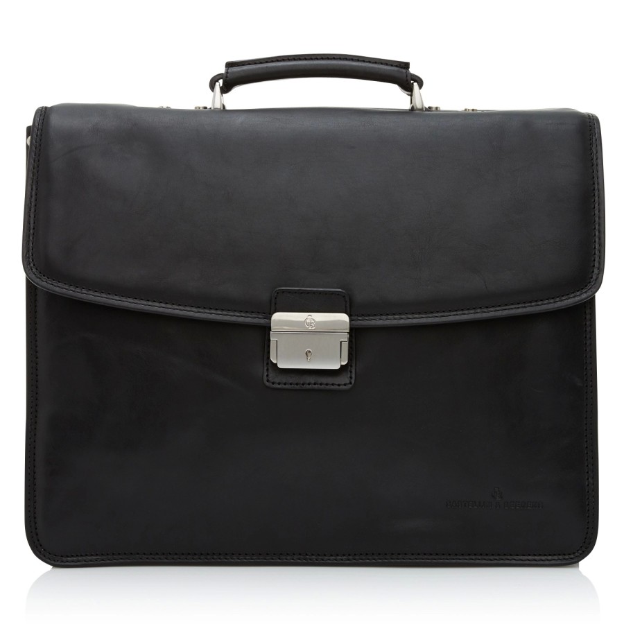 Accessoires Castelijn & Beerens | Sac D'Ordinateur Portable Castelijn & Beerens Verona Noir Deluxe 15,6