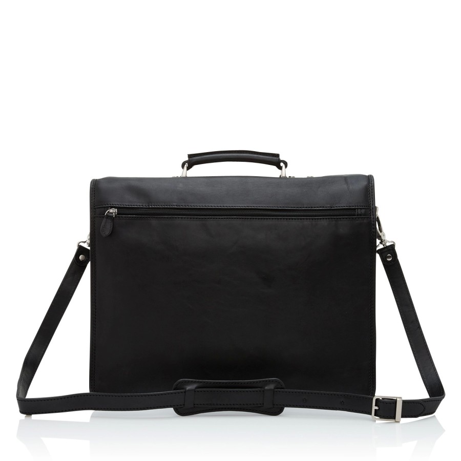 Accessoires Castelijn & Beerens | Sac D'Ordinateur Portable Castelijn & Beerens Verona Noir Deluxe 15,6