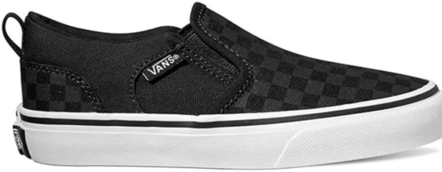 Enfant Vans | Baskets Vans Enfant Asher Checkers Black