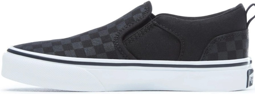 Enfant Vans | Baskets Vans Enfant Asher Checkers Black