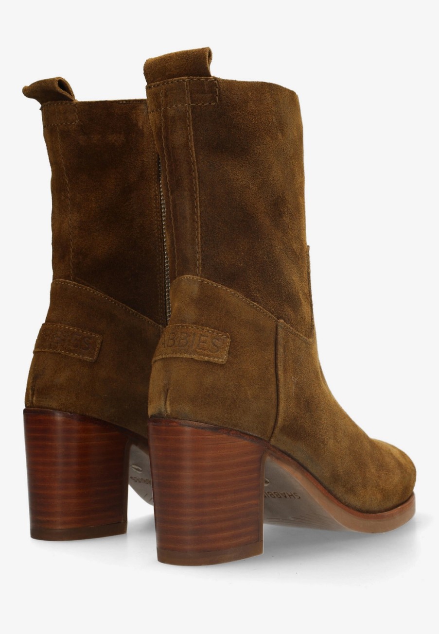 Femme Shabbies Amsterdam | Bottines Shabbies Amsterdam Femmes Lieve G Teal Ankle Boot Warm Brown