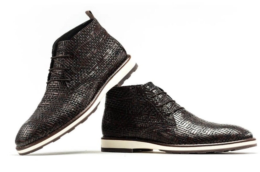 Homme Rehab | Chaussures Habillees Rehab Men Potsavivo Weave Dark Brown