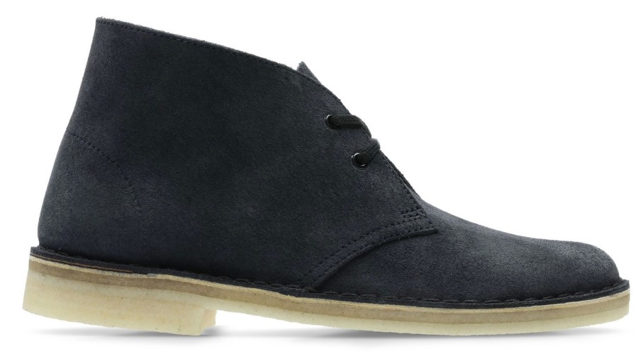 Homme Clarks Originals | Chaussures Clarks Originals Homme Desert Boot Ink Suede