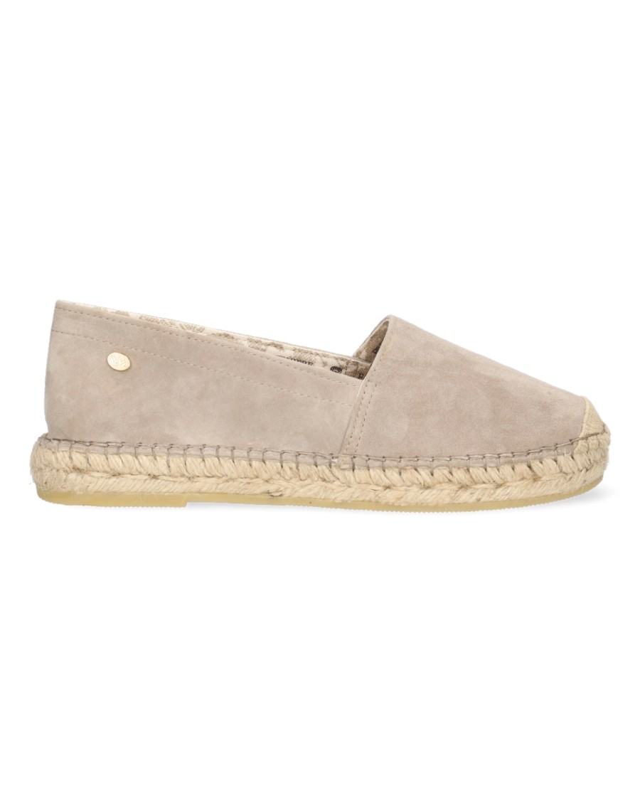 Femme Fred de la Bretoniere | Espadrilles Fred De La Bretoniere Women Mili Luxury Suede Light Taupe